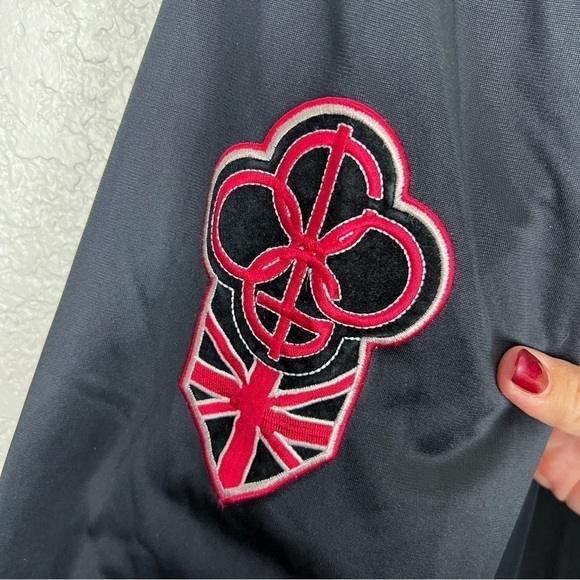 COOGI Vintage Embroidered Track Jacket Full Zip Bomber Black Red XXXL Streetwear - Picture 5 of 16